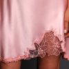 Paloma Satin Nightgown Hem Detail