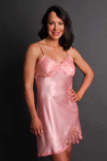 Paloma Satin Nightgown Pink