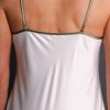 Demure Satin Nightgown Back Detail