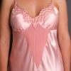 Allusion Long Nightgown Front Detail Pink