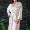 arianne long satin robe front